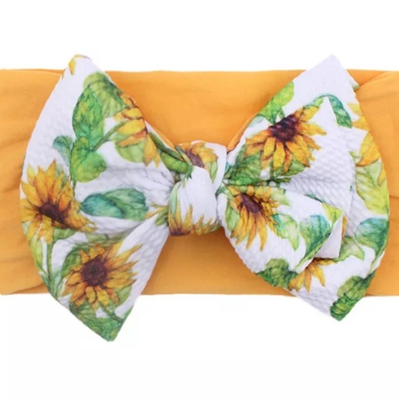 6pcs Baby  floral Print headband bow knot  multi colors - Picture 12 of 13
